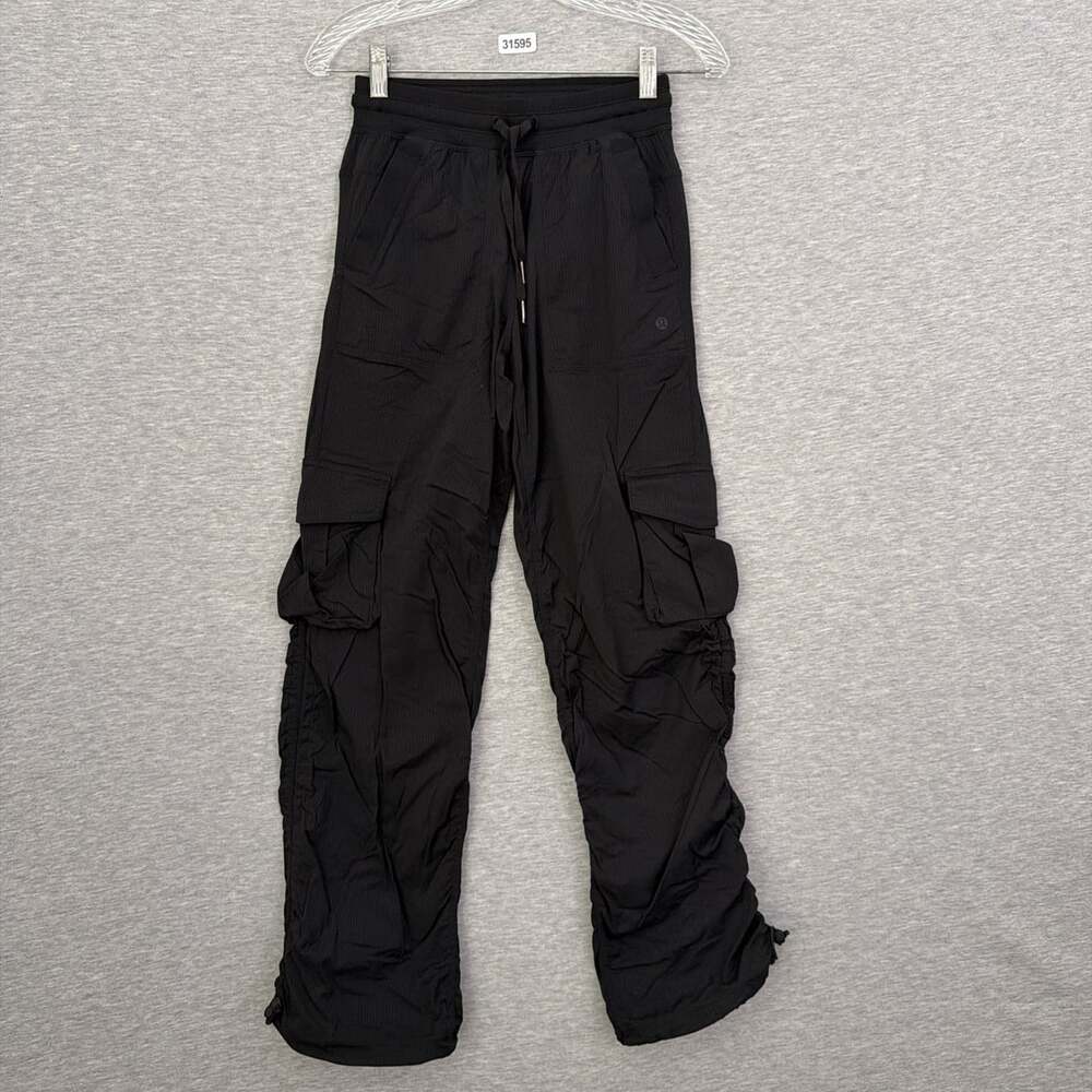 Lululemon Women's XXXS Black Dance Studio Relaxed Mid-Rise Cargo Pants